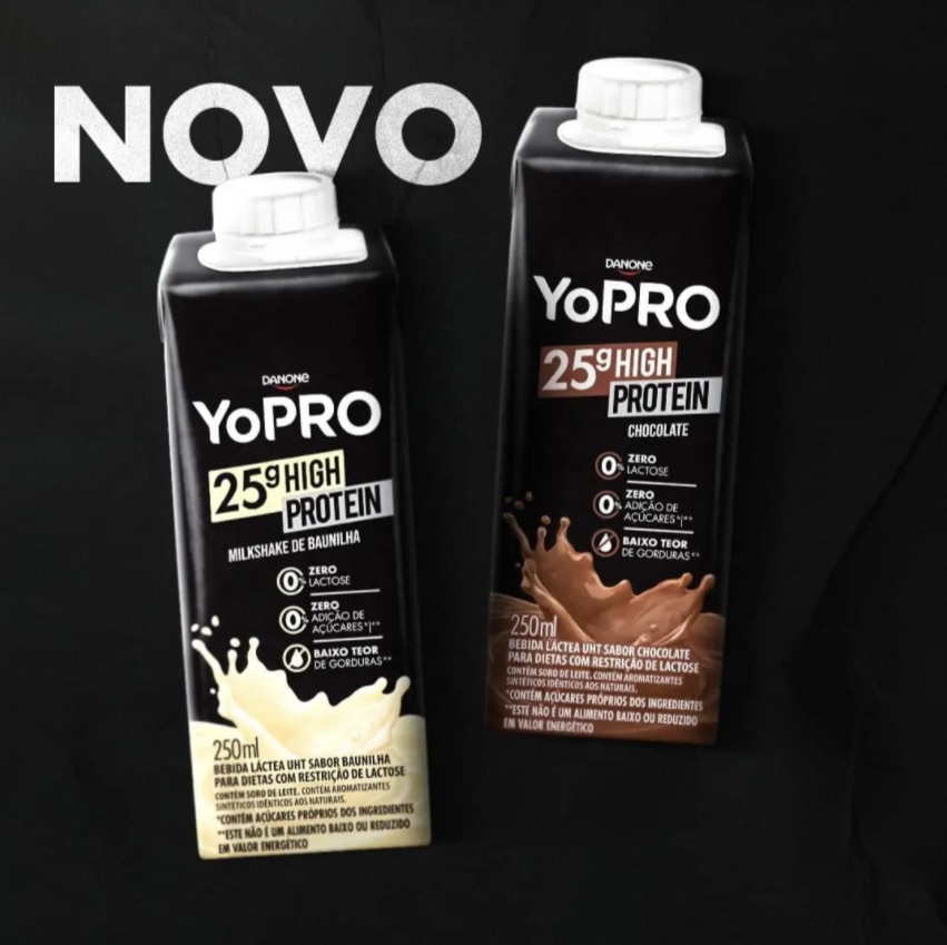 YoPRO Bebida Láctea UHT Chocolate 25g de proteínas 250ml WT Promoções