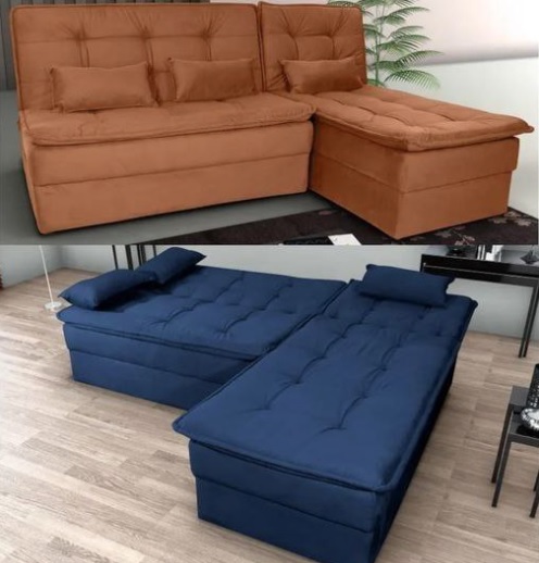 Sof Cama Casal Lugares Reclin Vel Suede Matrix Dafne Wt Promo Es