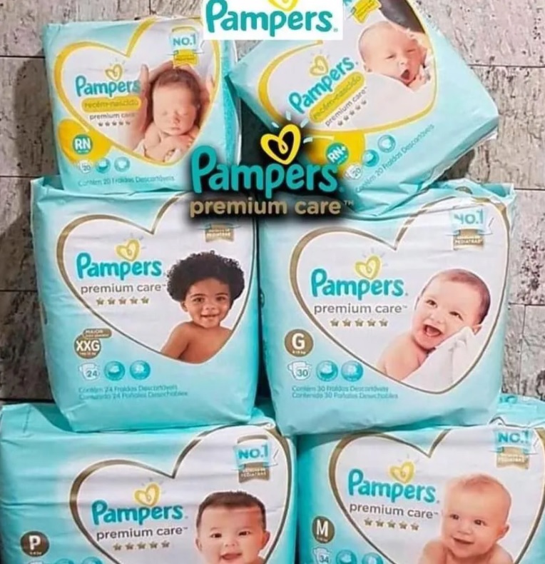 Fralda Pampers Premium Care Jumbo M 80 Unidades G 68 Unidades