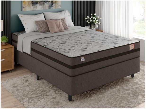 Cama Box Casal (Box + Colchão) Plumatex Mola – 62cm de Altura