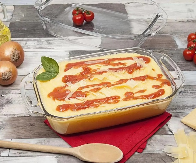 Conjunto de Assadeiras Refratárias Retangulares Marinex em Vidro – 2 Peças