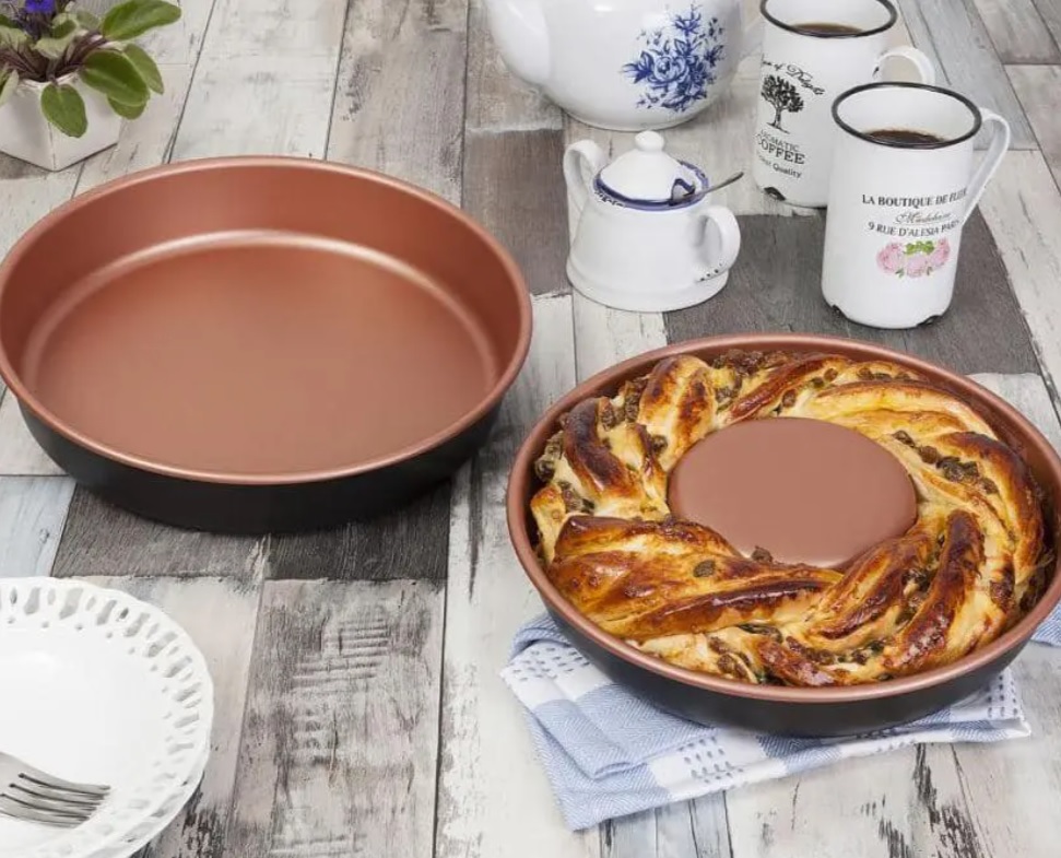 Conjunto de Assadeiras para Bolo Tramontina – Redonda Antiaderente 2 Peças Turquia 27899/102