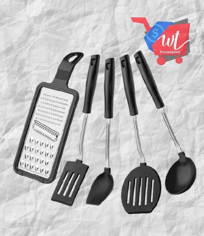 Conjunto de Utensílios Tramontina Easy – 5 Peças