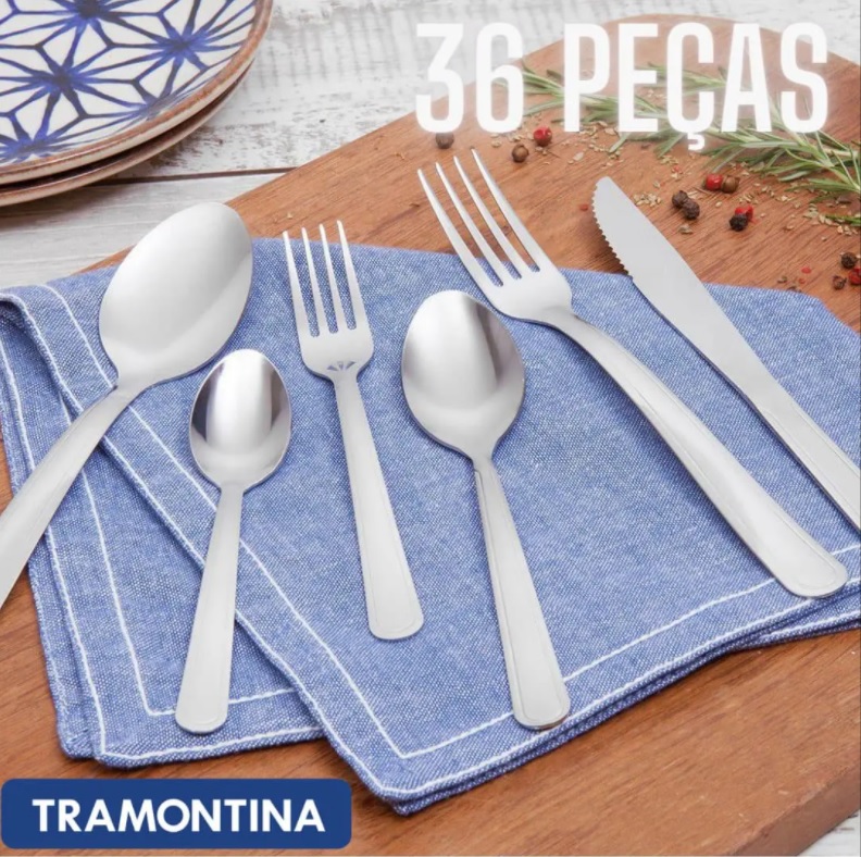 Faqueiro Tramontina Inox Búzios 23798/060 – 36 Peças