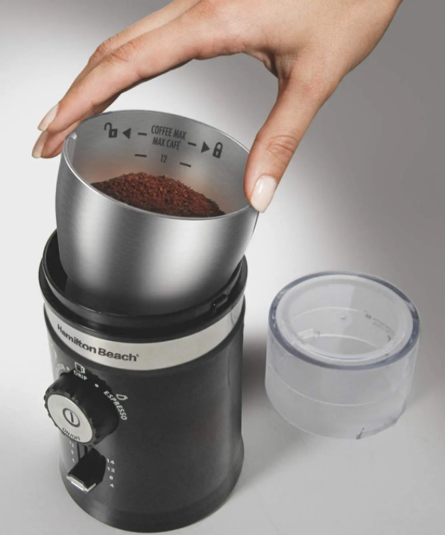 Moedor de Café Ajustável, Preto, Hamilton Beach