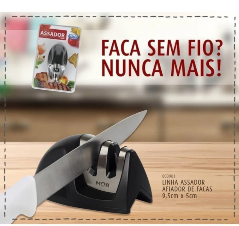 Afiador De Faca 95 cm X 5 cm Mor Linha Do Assador