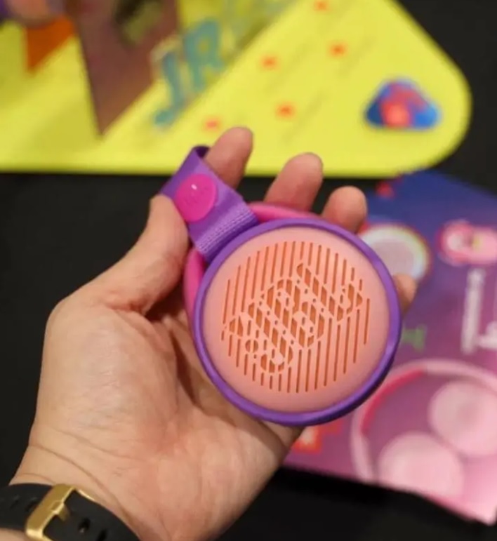 Caixa de Som Bluetooth JBL Jbltjpoppur Roxa – 3W Micro USB Para Crianças