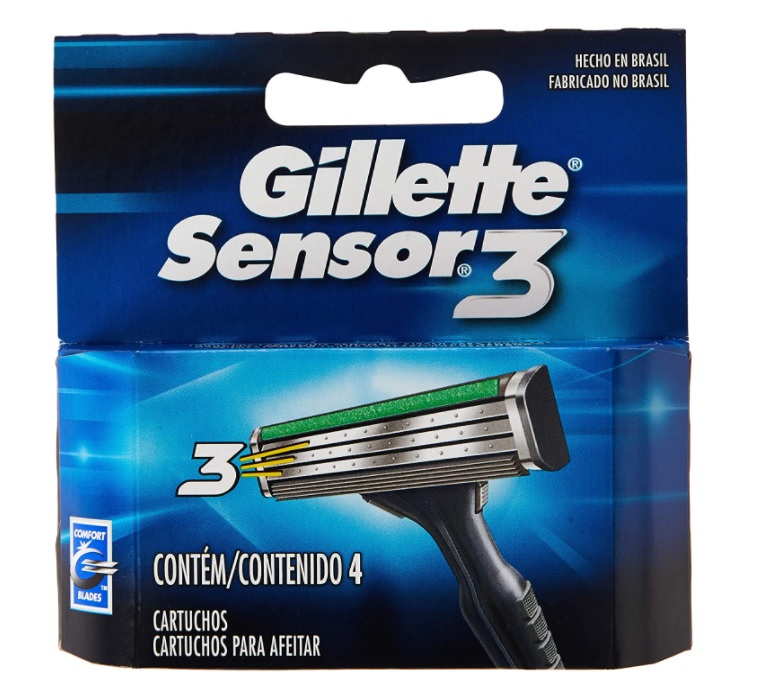 Carga Gillette Sensor com 4 Unidades, Gillette