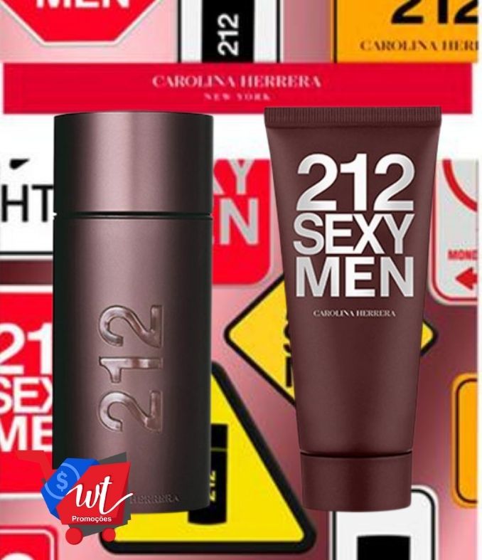 Carolina Herrera 212 Sexy Men Kit – Perfume Masculino + Loção Corporal