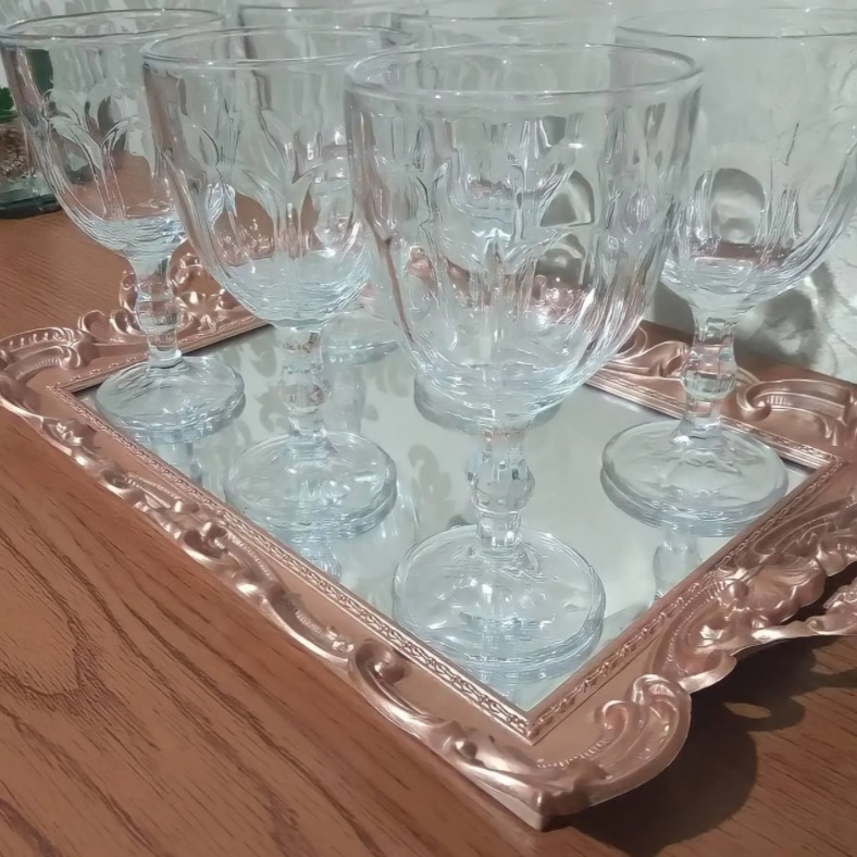 Conjunto de Taças para Água Casa Ambiente Lotus 300ml – 6 Peças