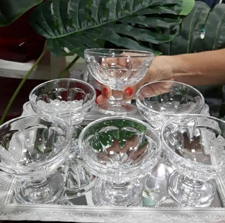 Jogo de Sobremesa Vidro Casambiente SOVI001M – 6 Peças