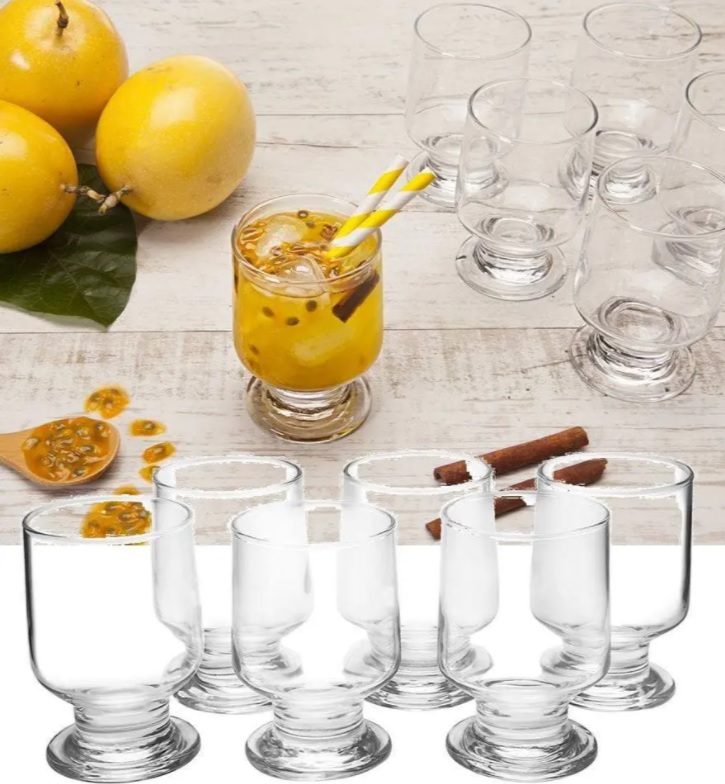 Jogo de Taças de Vidro 6 Peças 180ml SM – Casual