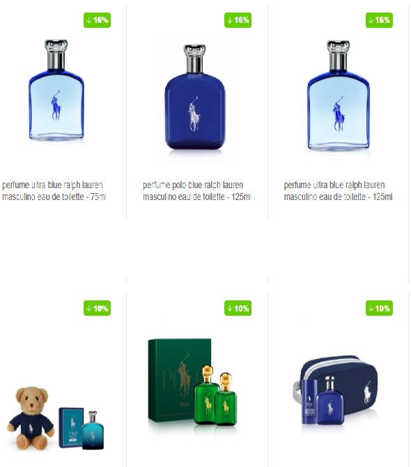 Linha de perfumes RALPH LAUREN com 50% de retorno via AME DIGITAL