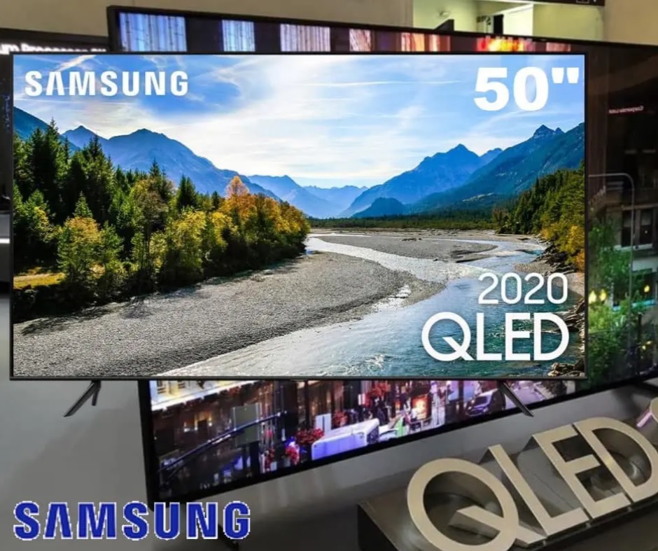 Smart Tv 50” Samsung Qled 4k 50q60t, Pontos Quânticos, Borda Infinita, Alexa Built In, Modo Ambiente Foto, Controle Único E Visual Livre De Cabos