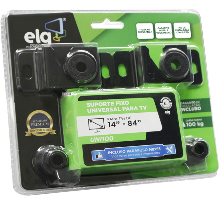 Suporte para TV Fixo de 14” até 84” ELG – UNI100