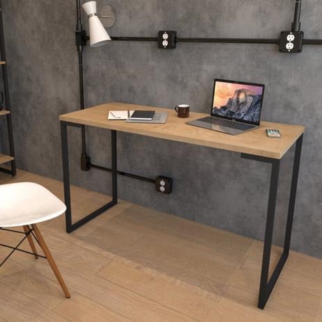 Escrivaninha 120cm Porto Espresso Móveis Natura/Preto