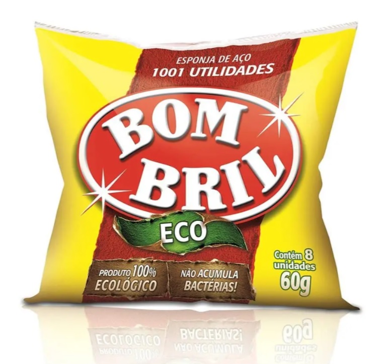 Esponja de Aço 8 Unidades, Bom Bril