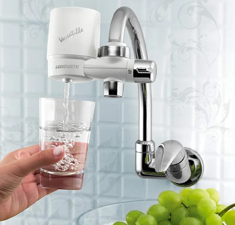 Purificador de Água para Torneira Versatille, Lorenzetti, 7411057, Branco, Pequeno
