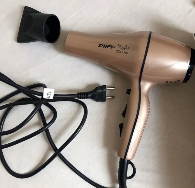 Secador de Cabelos Taiff Style Motor AC Profissional 2000W – Cobre