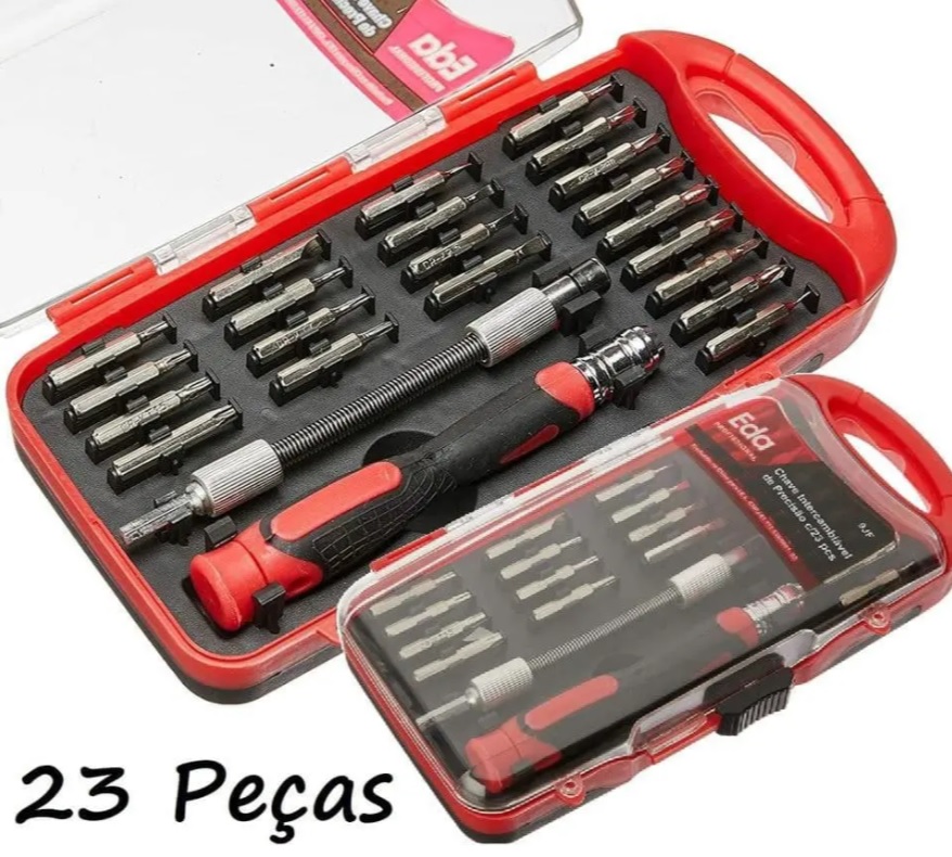 Chave em Jogo Eda Vermelho/ Preto 23 Peças