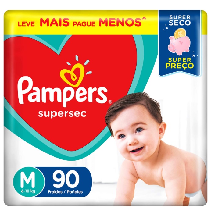 Fraldas Pampers Supersec, Pampers