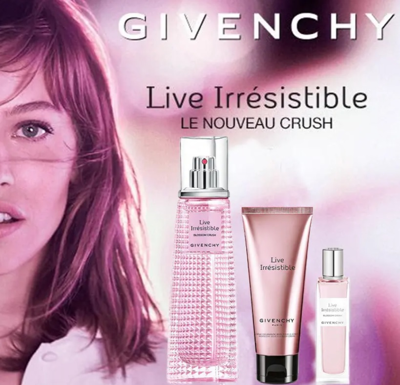 Givenchy Live Irrésistible Kit Perfume Feminino EDT + Creme Corporal + Perfume Travel Size EDT