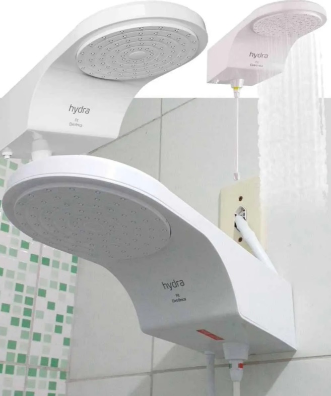 Hydra DPFT.E.551BR, Ducha Eletrônica Fit, 5500W, 127V, Branco