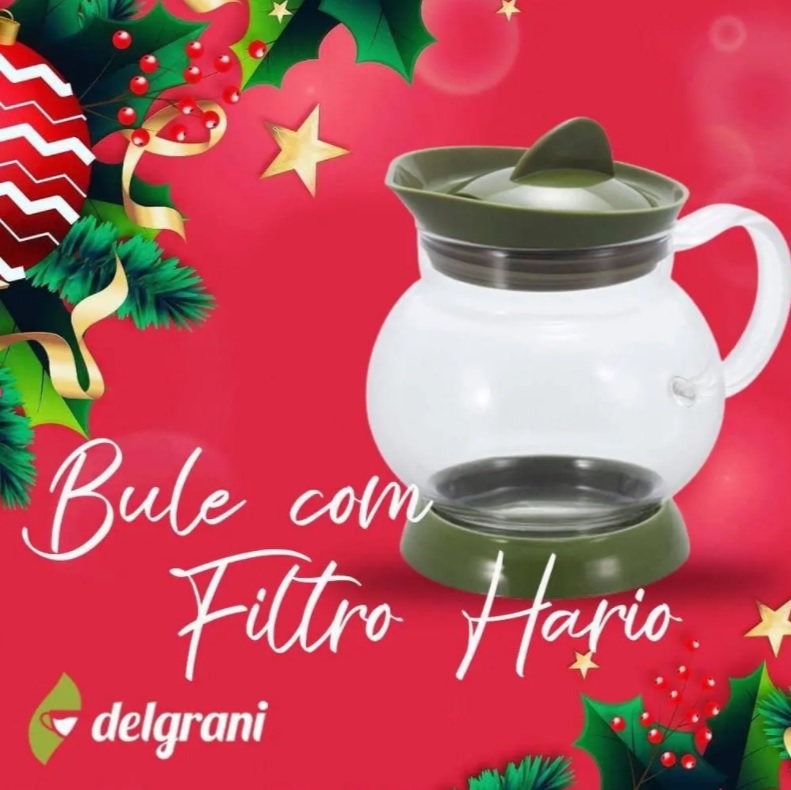 Jarra de Vidro com Filtro para Infusionar Chá, HARIO, JTS-35-OG, Verde Oliva, 350 ml