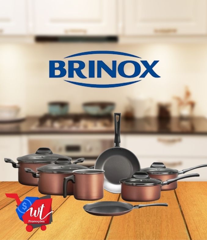 Jogo de Panelas Brinox Clove 7 Peças