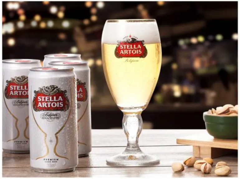 Kit Cerveja Stella Artois American Standard Lager – 269ml Cada 8 Unidades com 1 Taça