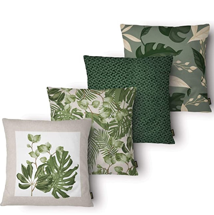 Kit Com 4 Capas Para Almofadas Verde 006 Belchior Uniq Verde