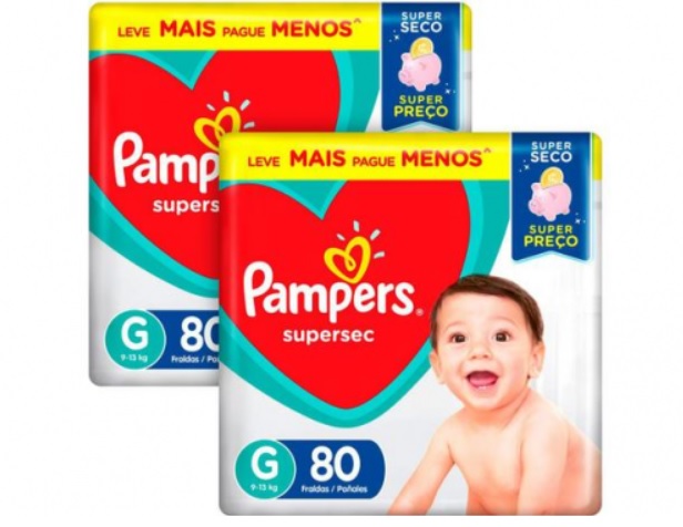 Kit Fralda Pampers Supersec