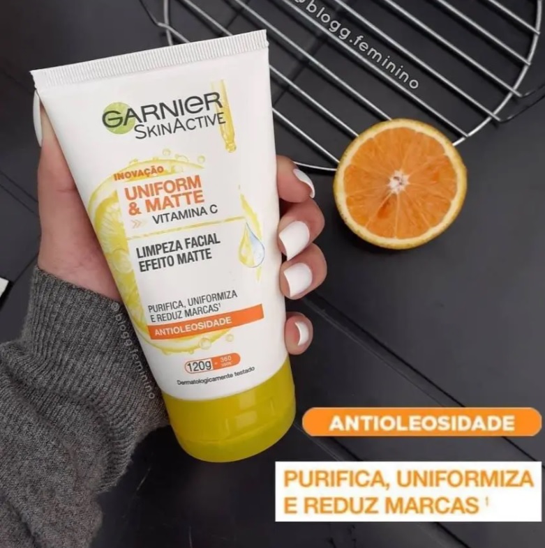 Limpeza Facial Garnier Uniform&Matte, 120G, Garnier