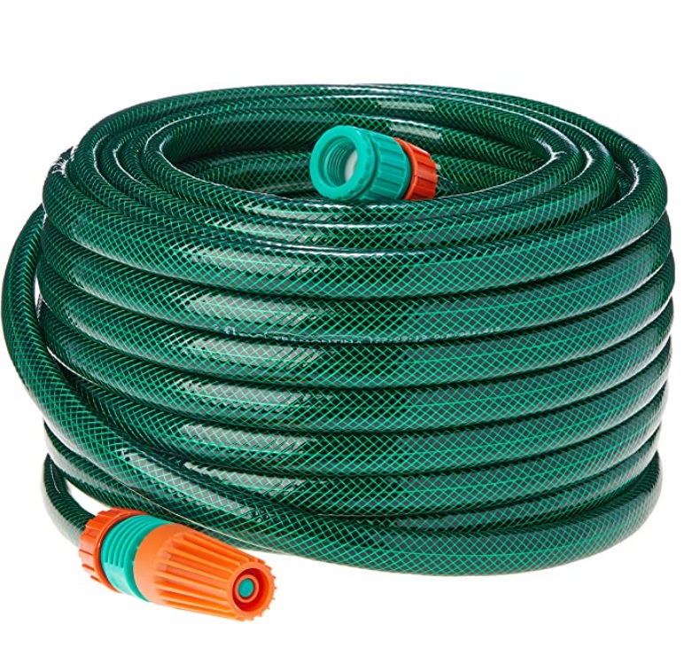 Mangueira Flex Tramontina Com Engates Rosqueados E Esguicho Em Pvc Verde 30 Metros