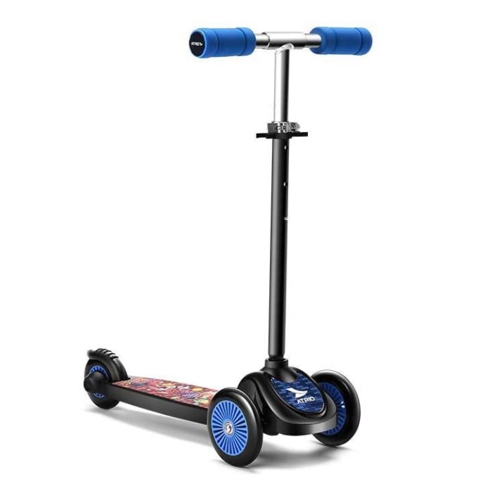 Patinete Atrio Monster 3 Rodas Guidão Ajustável Suporta até 35Kgs +3 Anos Preto – ES273