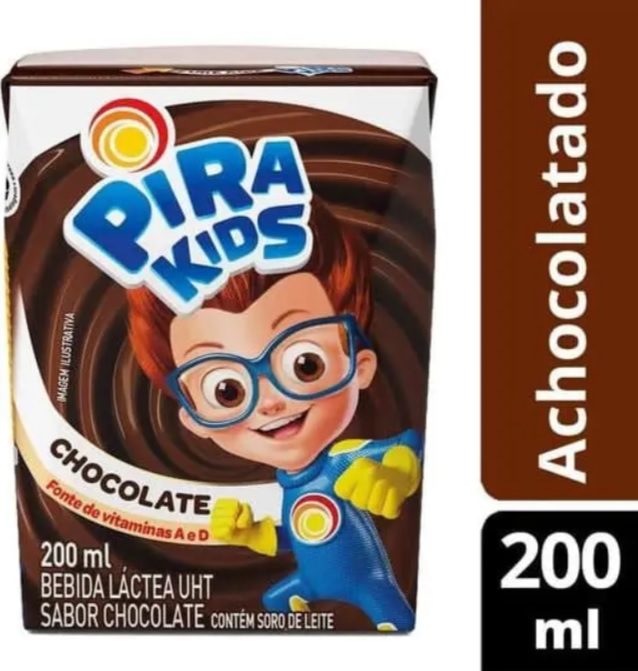 10 Unidades Achocolatado Pirakids 200ml