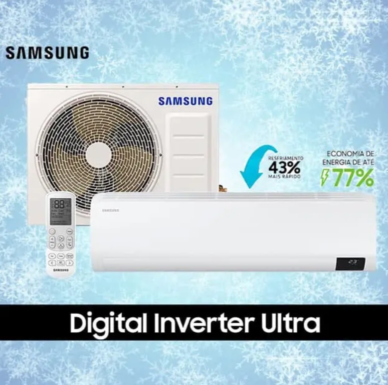 Ar-condicionado Split Samsung Inverter – 12.000 BTUs Frio Ultra