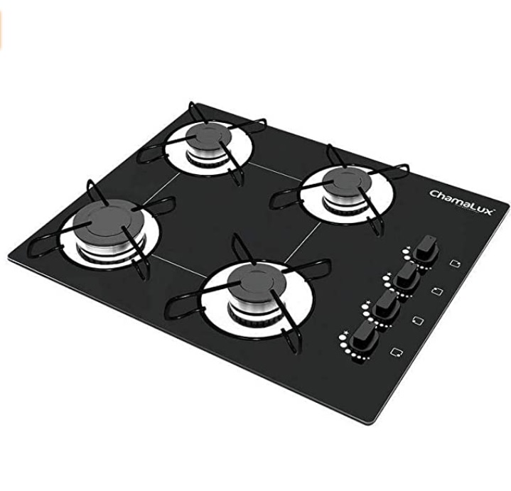 COOKTOP 4 BOCAS ULTRA CHAMA PRETO