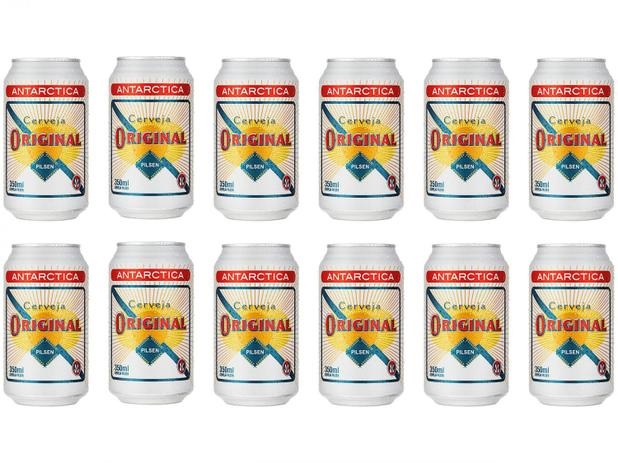 Cerveja Antarctica Original Pilsen 350ml – 12 Unidades