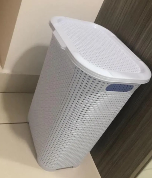 Cesto Rattan Monte Líbano Branco, 30L
