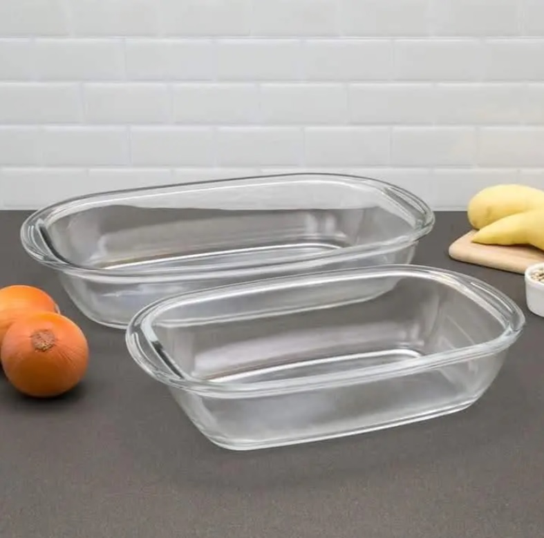 Conjunto de Assadeiras Sempre – Retangular Vidro 2 Peças 15120200791391