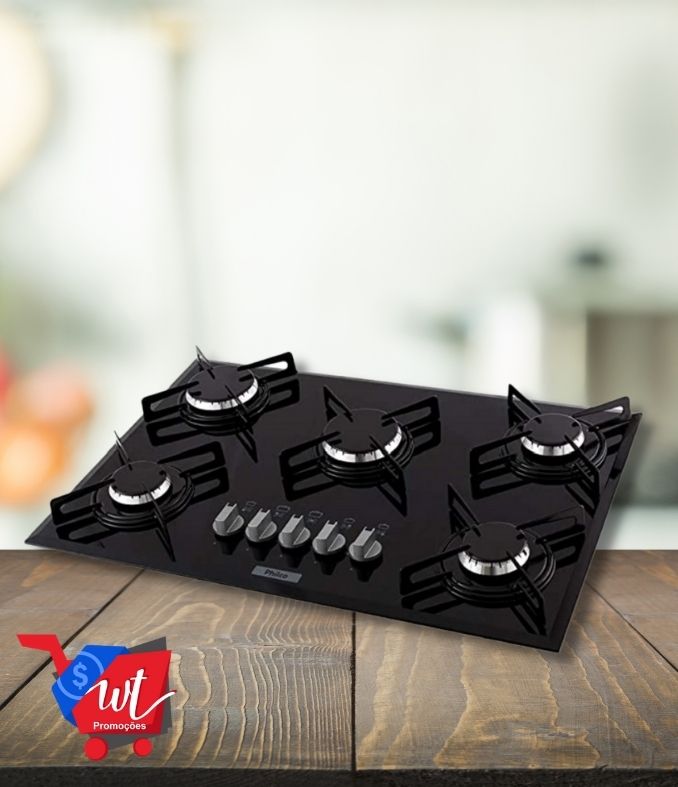 Cooktop Cook Chef 5, PHILCO, Preta, Grande