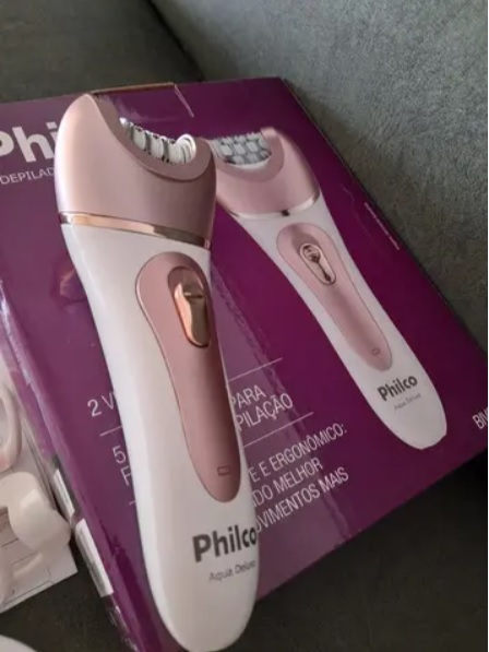 Depilador Elétrico Philco Aqua Deluxe PDP01R – Seco e Molhado 2 Velocidades com Capa Massageadora