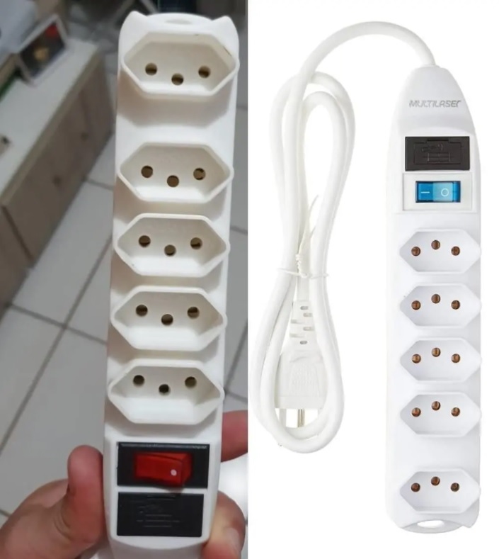 Filtro De Linha 5 Tomadas Branco Multilaser – WI300