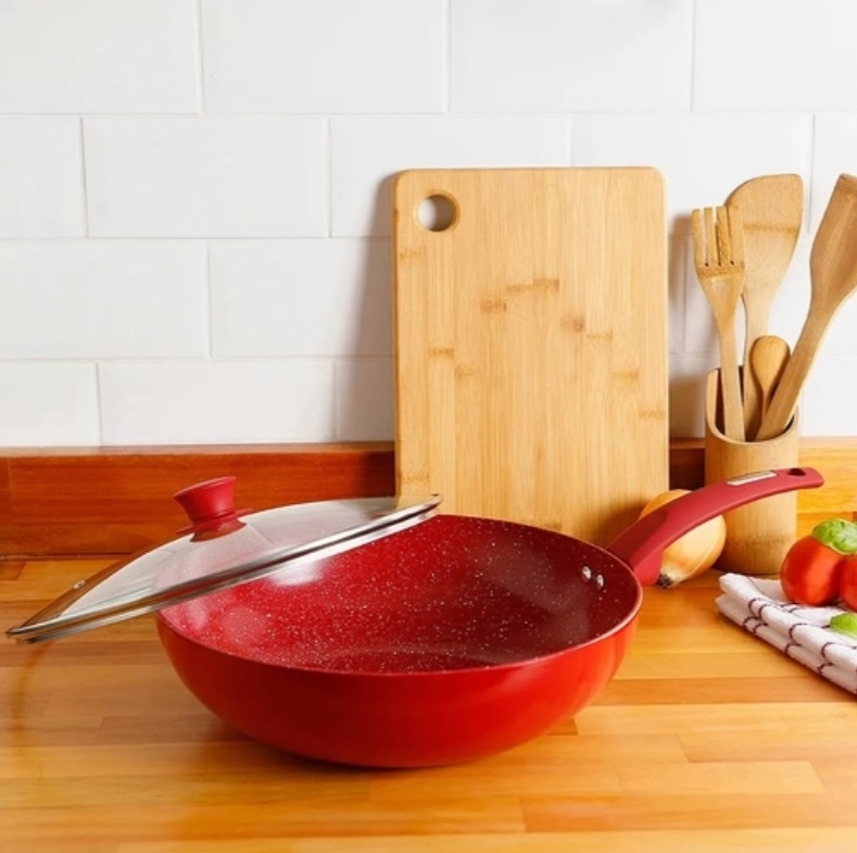 Frigideira Wok DreamCook antiaderente 32cm com tampa – Classic Home