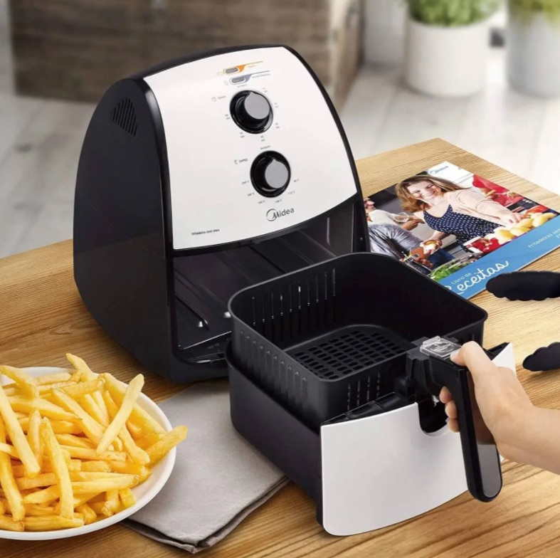 Fritadeira Airfryer, 4L, Branco, 110V, Midea