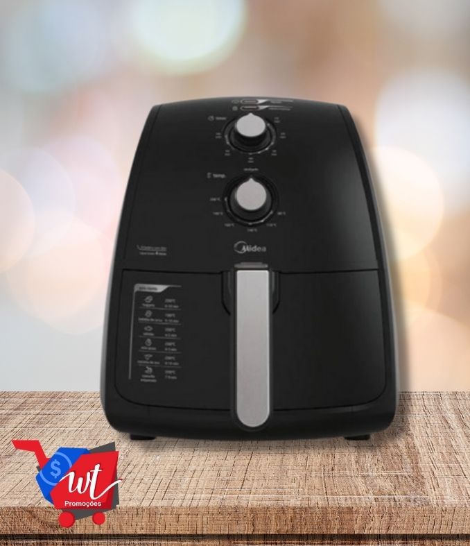 Fritadeira Sem Óleo 4L Midea Preta FRP41