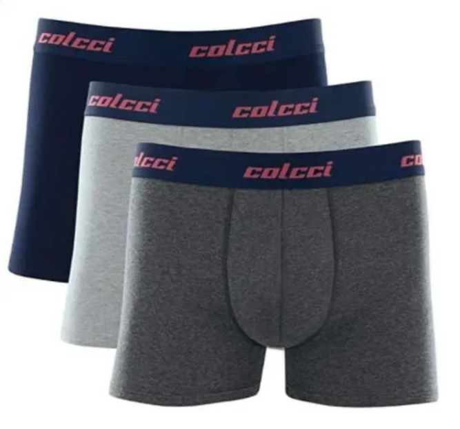 Kit 3 Cuecas Boxer Básico, Colcci, Masculino