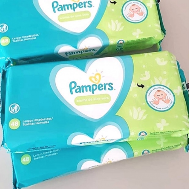 Kit Lenço Umedecido Pampers Cheirinho de Bebê – 288 Unidades