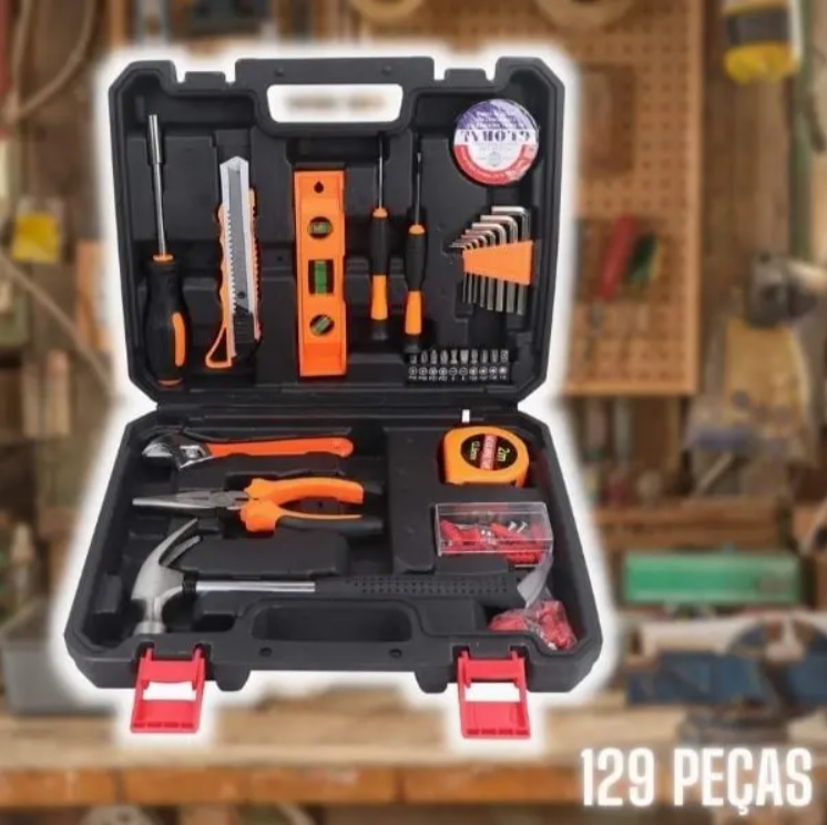 Kit de Ferramentas com 129 Peças Metropac com Maleta